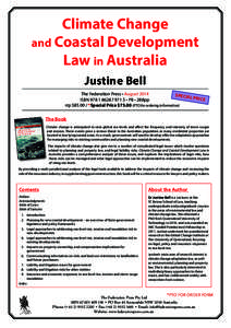 Climate Change and Coastal Development Law in Australia Justine Bell 	 The Federation Press • August 2014