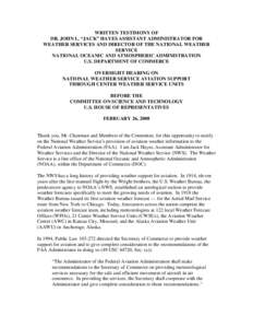 Microsoft Word - FINAL NOAA _Hayes_ Aviation Weather testimony[removed]doc