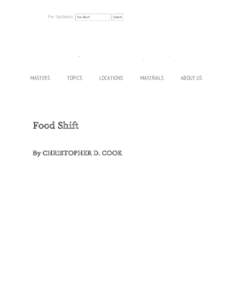 Food Shift - Craftsmanship Magazine