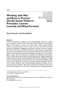 Article Men and Masculinities 2014, Vol ª The Author(sReprints and permission: sagepub.com/journalsPermissions.nav