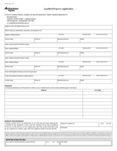 PF3100/f RevLandlord Express Application To enrol in Landlord Express, complete and sign this Application. Submit completed Application to: Manitoba Hydro Customer Contact Centre - Landlord Express