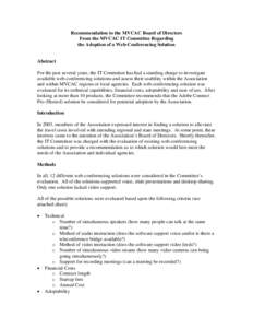Microsoft Word - WebConferencing.doc