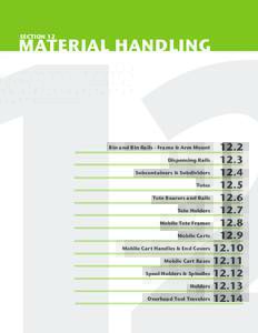MATERIAL HANDLING  MATERIAL HANDLING SECTION 12