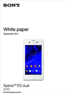 White paper e2 DS draft White Paper September 2014