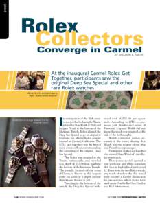 event  Rolex Collectors Converge in Carmel