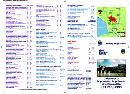 UCD Irish Map 2014.qxp_UCD Map Qk:02 Page 1  Ballsbridge Sandymount  Scoil na Talmhaíochta, Eolaíocht an Chothaithe