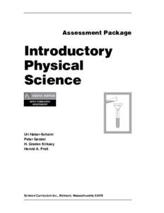 Assessment Package  Introductory Physical Science IPS