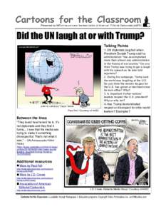 Did the UN laugh at or with Trump? Talking Points Paul Fell / Courtesy of AAEC  1. UN diplomats laughed when