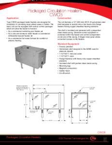 Packaged Circulation Heaters CWCB  Application Construction