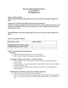 Microsoft Word - Lesson Plan for dining room.doc
