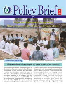 Policy Brief 2  Executive Summary MFG meeting at Bodidasanpatti village, Andipatti Block, Theni District