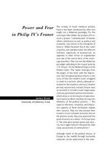 Power and Fear in Philip IV’s France