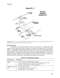 Appendix A  Appendix A [Adapted from Fu, L.-L., and B. Holt, 1982: Seasat views oceans and sea ice with synthetic-aperture radar. Jet Propulsion Laboratory Publ, Pasadena, CA, 200 pp.]