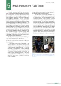 PF Activity Report 2010 #28  5 IMSS Instrument R&D Team