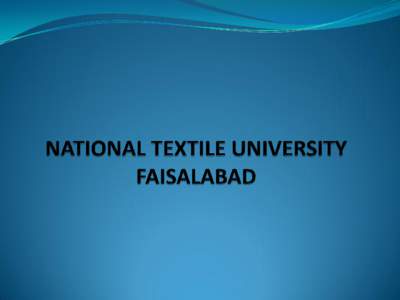 History  Establishment of Institute of Textile Technology  1959