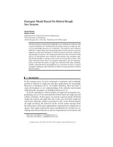 Emergent Model Based On Hybrid Rough Sets Systems