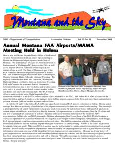 MDT - Department of Transportation  Aeronautics Division Vol. 59 No. 11