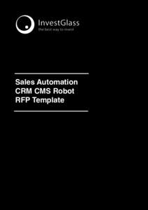 Sales Automation CRM CMS Robot  RFP Template INVESTGLASS.COM