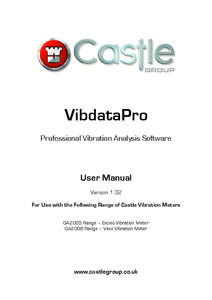 VibdataPro Professional Vibration Analysis Software