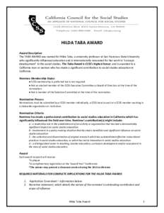 Microsoft Word - HILDA_TABA_AWARD.docx
