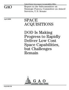 United States Government Accountability Office  GAO Report to the Subcommittee on Strategic Forces, Committee on Armed