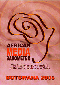 Botswana  African Media Barometer - Botswana