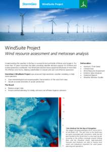 Offshore engineering / Wind power / Weather forecasting / StormGeo / Metocean / Offshore wind power / Forecasting / Wind farm / Meteorology
