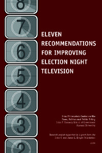 INTRODUCTION Election Night offers an unusual opportunity to inform the American people. It is one of those increasingly rare moments when an uncommonly large number of Americans gather in front of their television sets