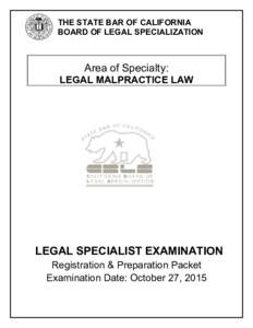Legal Malpractice LS Prep Packet