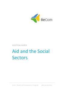 Position paper on Aid and the Social Sectors