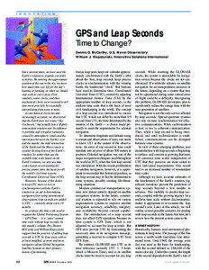I N N O V A T I O N  GPS and Leap Seconds