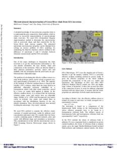 Microstructural characterization of Green River shale from GSA inversion