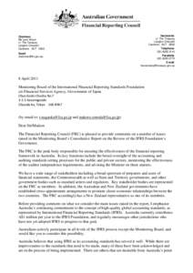 FRC Submission to Monitoring Board Review, April 2011