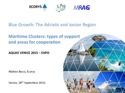 Support activities for the development of maritime clusters in the Mediterranean and Black Sea areas