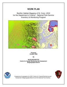 WORK PLAN for the Benthic Habitat Mapping of St. Croix, USVI, for the Department of Interior - National Park Service