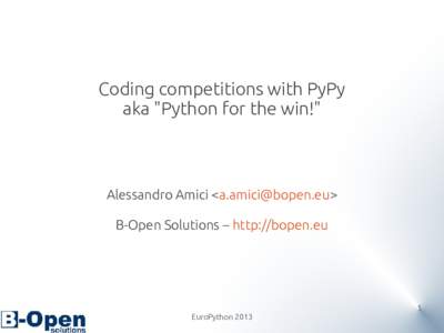Coding competitions with PyPy aka 