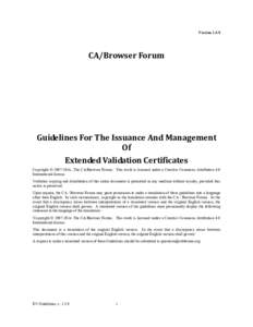 CA/Browser Forum Extended Validation Guidelines version 1.5.9