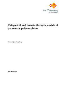 Categorical and domain theoretic models of parametric polymorphism