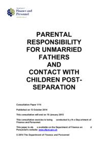 Microsoft Word - Consultation paper on parental responsibility  and contact with children post-separation