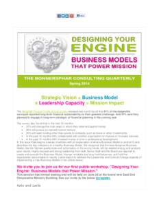 Nonprofit organization / Business models / Rebecca Masisak / Management / Strategic management / Business