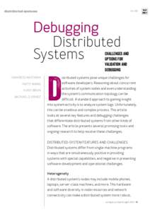 1 of 20  distributed systems Debugging Distributed