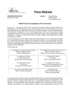 Microsoft Word - Press Release[removed]Investigation of the Yearfinal