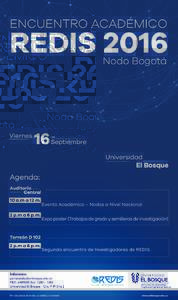 ENCUENTRO ACADÉMICO  REDIS 2016 Nodo Bogotá  Viernes