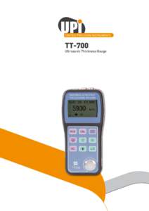 TT-700  Ultrasonic Thickness Gauge tt-700 WALL THICKNESS GAUGE Technical specifications