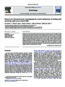 NeuroImage–987  Contents lists available at ScienceDirect NeuroImage j o u r n a l h o m e p a g e : w w w. e l s e v i e r. c o m / l o c a t e / y n i m g
