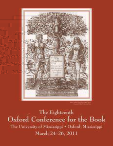 Adam and Eve, King James Bible, 1611 Courtesy Oxford University Press The Eighteenth  Oxford Conference for the Book