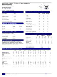UNIVERSITY OF BUFFALO-SUNYStandard 509 Information Report  ABA