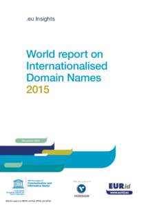 .eu Insights  World report on Inter­nationalised Domain Names 2015