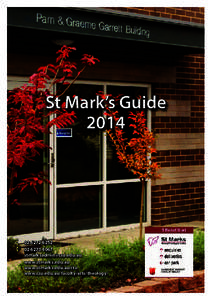 St Mark’s Guide 2014   
