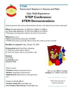 STEP Conference Demonstrations- flyer.pub